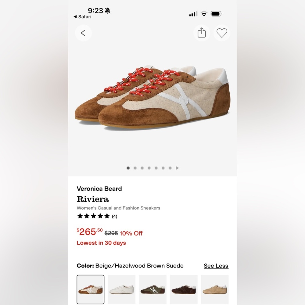 Veronica Beard Riviera Suede Sneakers